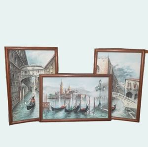 Stunning Original Art Grouping Scenes of Venice
